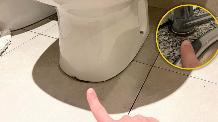 Comment supprimer le cercle noir autour de la base des robinets ou des toilettes