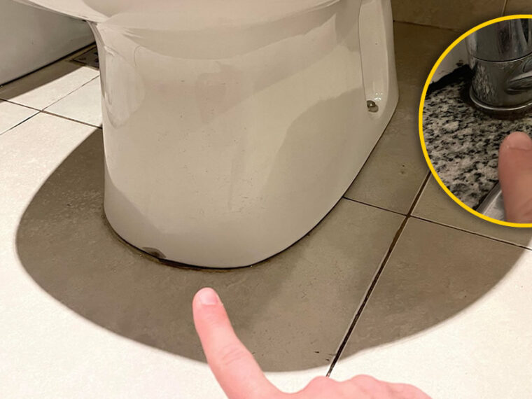 Comment supprimer le cercle noir autour de la base des robinets ou des toilettes