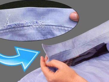 Porté à l’intérieur du col, comment le réparer en 5 minutes : l’astuce du tailleur